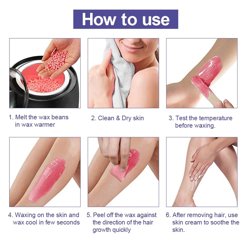 Восковые гранулы унисекс Твердые бусины с функцией безболезненного удаления