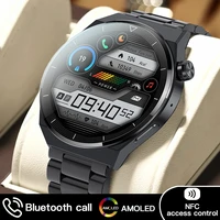2022 new amoled smart watch gt3 pro custom dial answer call wireless charging sport watches men waterproof smartwatch for huawei