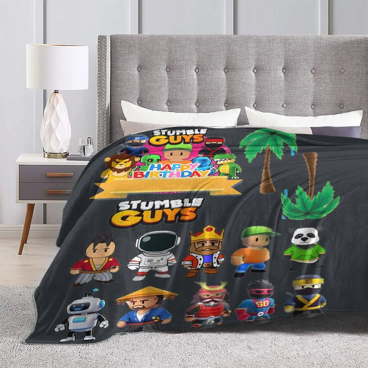 Одеяло для парней и игр фланелевое постельное белье путешествий офиса пледы