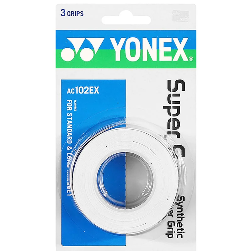 Yonex 3 Grips/Pack Panno Ac102 Ac102Ex 102C Colla A Mano Racchetta Da Badminton Tennis Racchette Antiscivolo Professionali Padel Sticky Grip