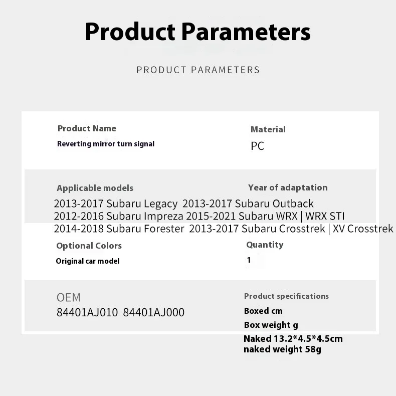 Для Subaru Forest Human Lion Aohu зеркало заднего вида указатель поворота сигнальный