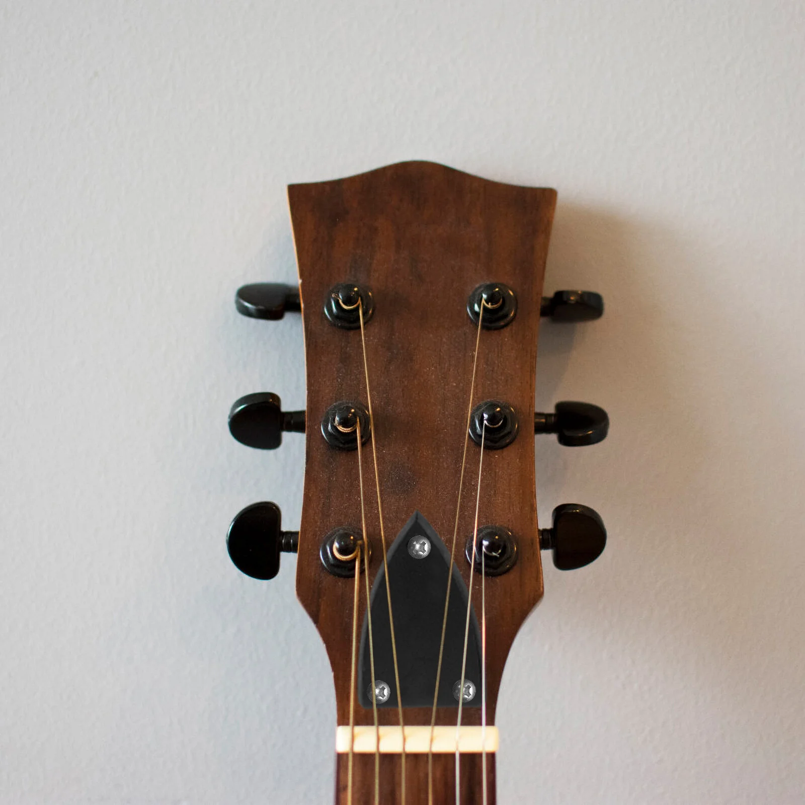 

2 Pcs Guitar Parts Accessories Black Electric Iron Core Truss Rod Cover Abs Bass Guitars