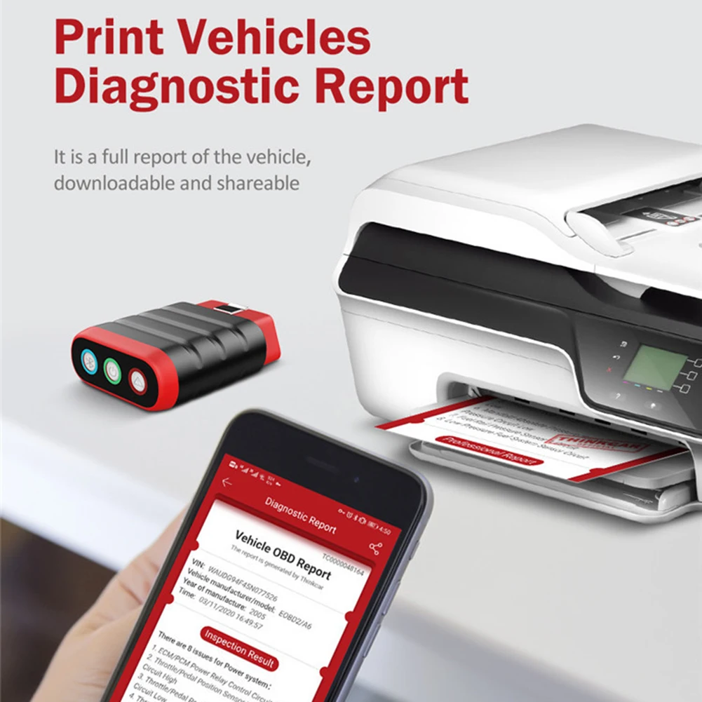 

Thinkcar ThinkDiag Mini OBD2 Bluetooth Scanner Code Reader Car All System Scan DPF SAS EPB 15 Reset OBD 2 Auto Diagnostic Tools