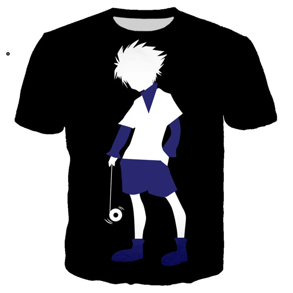 Hunter X Аниме футболка для мужчин Camisetas манга Топы Одежда Мужская Уличная Футболка