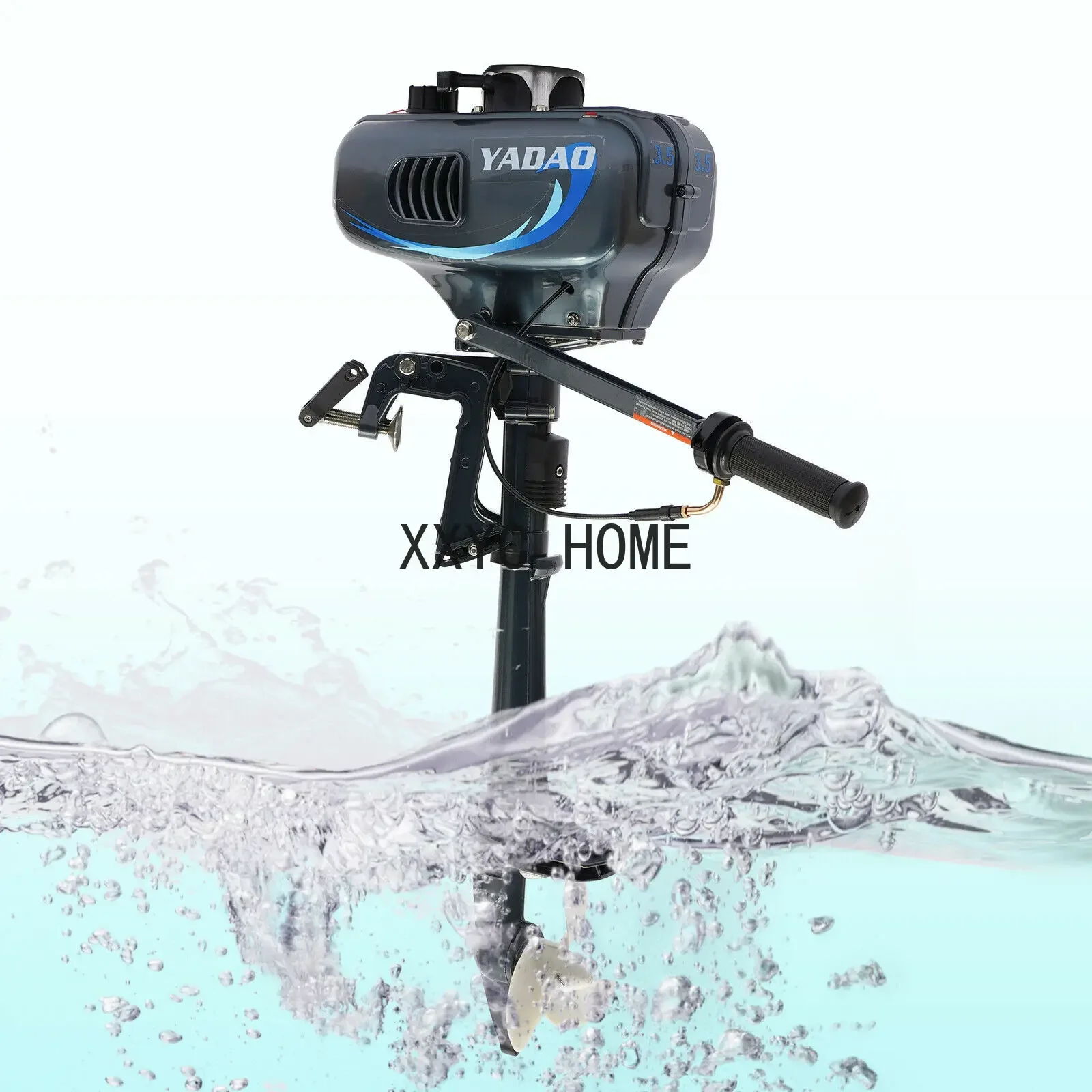 Серый лодочный подвесной мотор л.с. 49 куб. См с коротким валом 2-тактный бензиновый