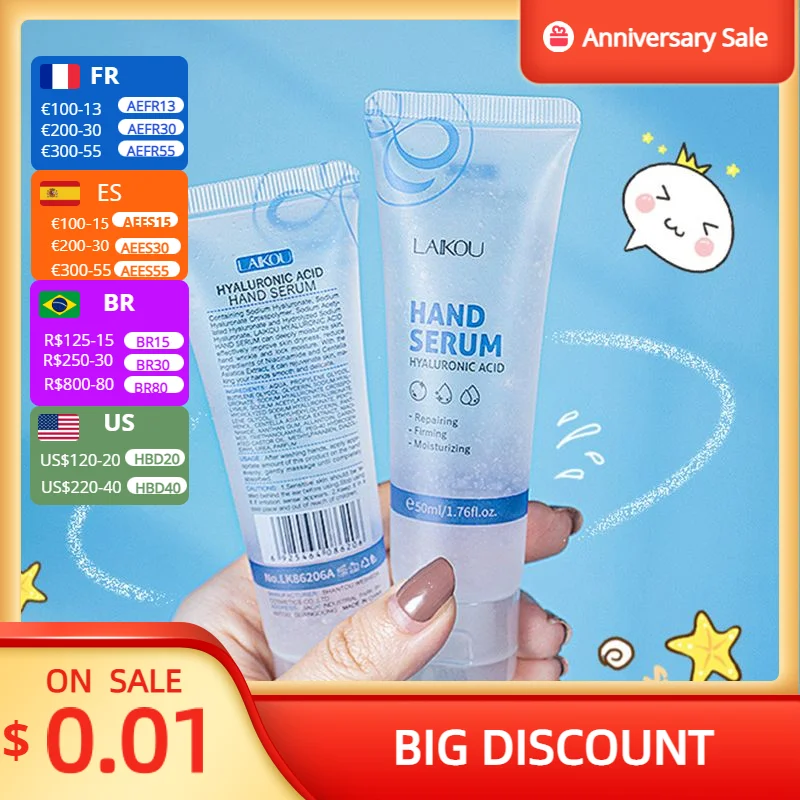 50ml Hyaluronic Acid Hand Care Essence Soothing Repair Damag