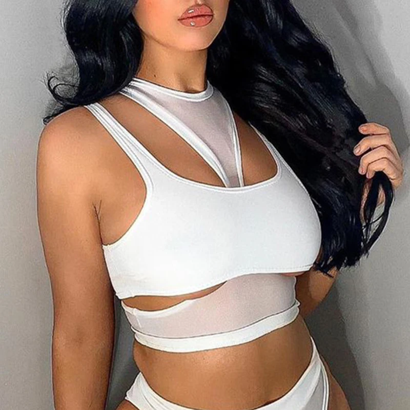 

Женский топ, сексуальный укороченный топ YogaFemale, бесшовное нижнее белье, бюстгальтер без косточек, майка для девушек, летняя майка, сексуальн...