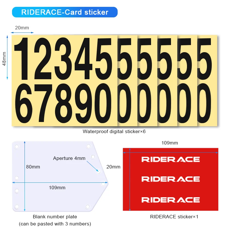 Держатель RIDERACE для Крепления номерного знака для горных и дорожных велосипедов (art.: 3920c2f6a28bf) - 3920c2f6a28bf