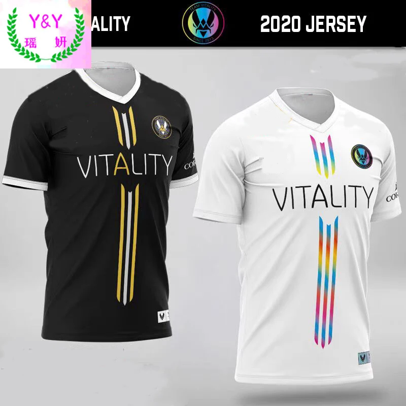

French Bee Vitality Team Uniform, CSGO E-sports Suit Sleeve Style Sleeve Length(cm) Tops Type Pattern Type Item Type Fabric Type