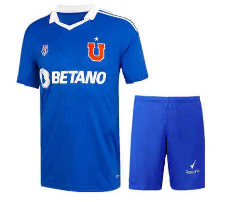 

Men Kids University de Chile 2022 23 Soccer Jersey MARCELO Home Away Camiseta Aldult Child Football Shirts Kit