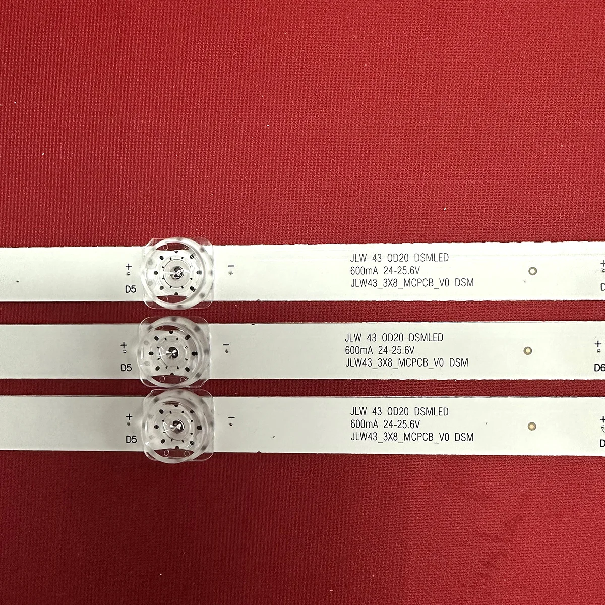 1 комплект jlw43 _ 3x8 MCPCB V0 Светодиодная лента 8 ламп для DSM JLW 43 0D20 DSMLED