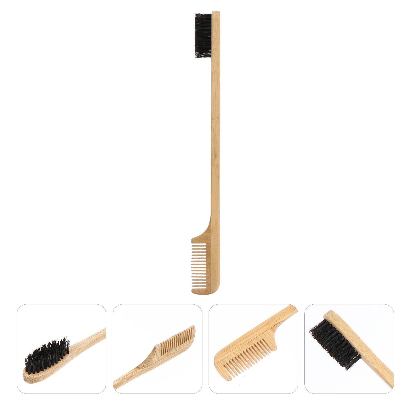 

Makeup Mascara Eyebrow Comb Wooden Handle Eyelash Bamboo Brush Trimming False Eyelashes Grooming