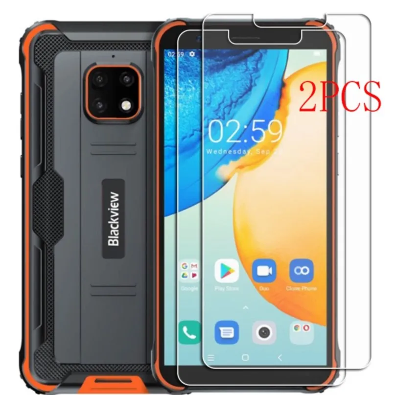 Закаленное защитное стекло для blackview bv4900 pro, 2 шт.