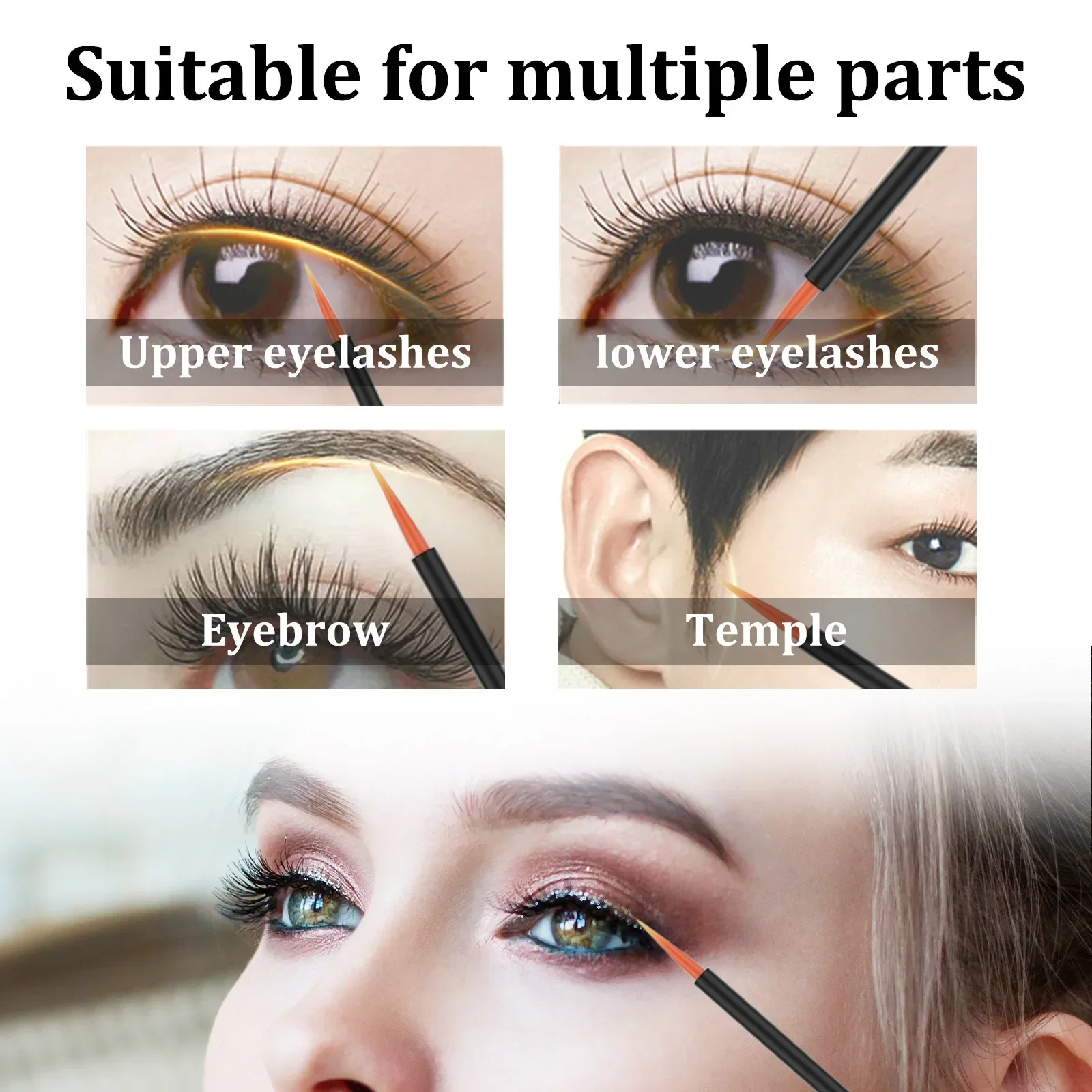 Эссенция для завивки ресниц Jaysuing бесшовная Сыворотка натуральных длинных густых