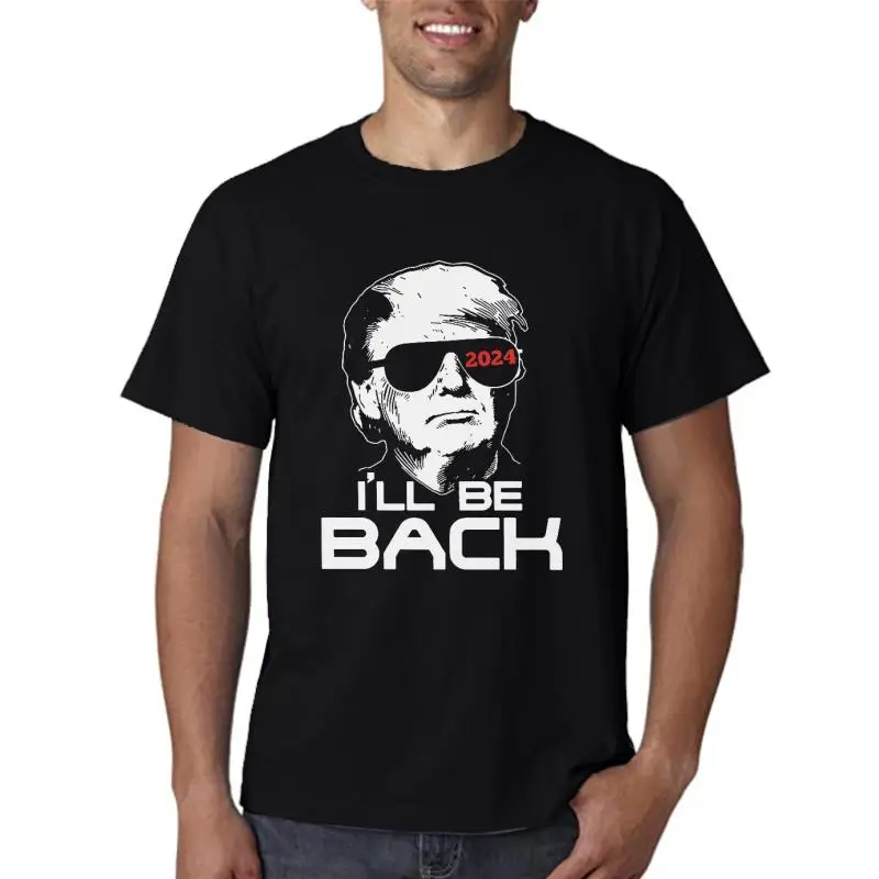 

Наименование: Трамп 2024, Мужская футболка с номером «Я вернусь», индивидуальная футболка