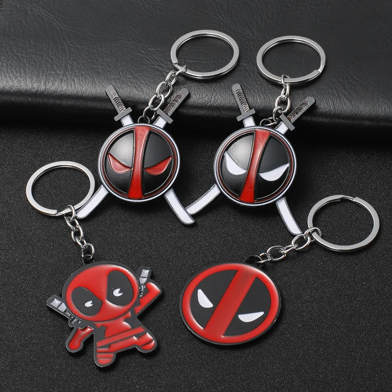 

New shadow hero Deadpool Deadpool alloy keychain creative gifts pendant jewelry