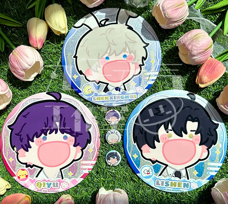 Любовь и глубокий космос Xavier Zayne Rafayel аниме значок эмблема брошь жесть Cospaly