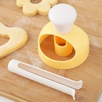 new donut maker cookie decorating baking mold diy pies cake pastry tools plastic dough cutter novel home kitchen accessories