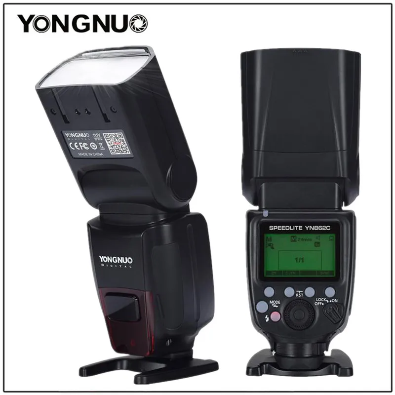 

YongNuo YN862C TTL Flash Master Slave Speedlite Auto Manual Zoom with 1800mAh Battery for Canon 5D IV/6D/7D/40D/650D/1200D/EOS R