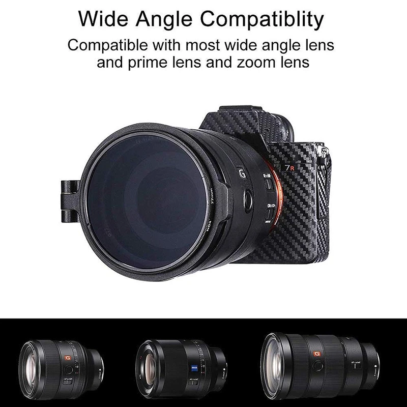 RFS ND Filter Quick Release DSLR Camera Accessory Switch Bracket for 58mm 67mm 72mm 77mm 82mm Lens Adapter Flip |