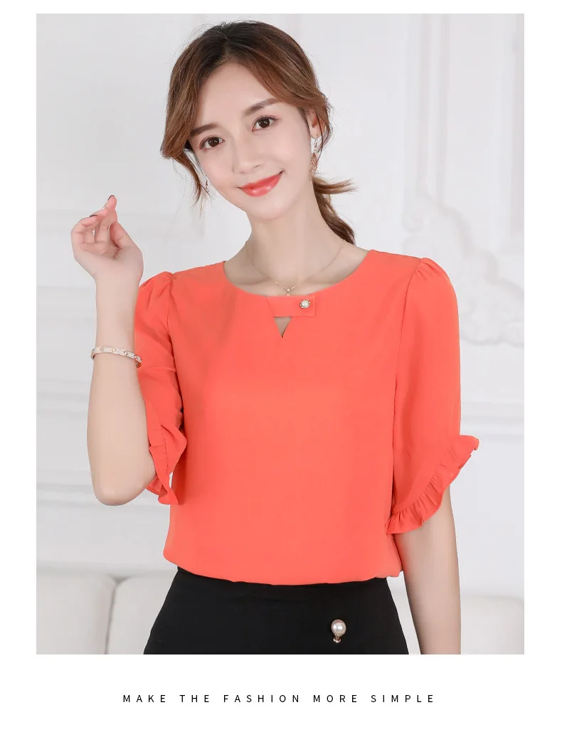Clearance In Stock Lowest Price Women Blouses &amp Shirts Summer Shirt 2020 New Fashion Slim Korean Office Long Sleeve Top | Женская