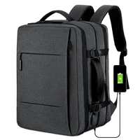 expandable large capacity men backpack usb charging laptop bagpack waterproof business travel rucksack luggage bags pack mochila