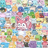 67pcs pokemon stickers q version pokemon psyduck pikachu journal decoration stickers waterproof