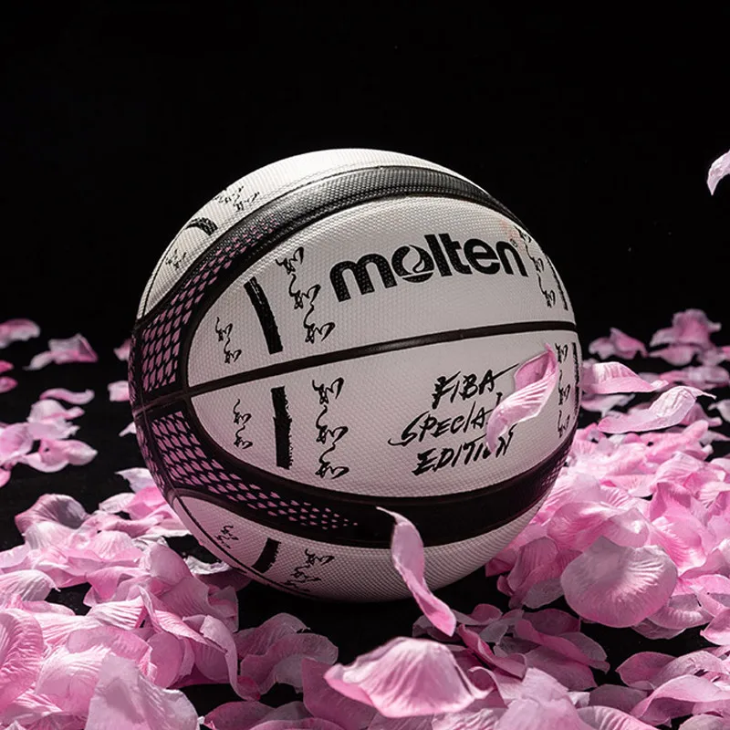 Официальный баскетбольный мяч Molten FIBA World Cup B7G3700 Сакура мягкие полиуретановые
