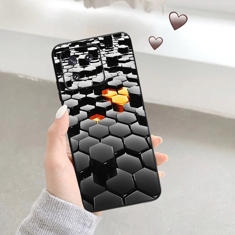 Abstract Starry Circle Triangle Soft Phone Cases For Redmi A1 10A 10C 11 Prime Note 12 Pro 11SE 11S 11E 11T 10 Lite 10S 5G Cover