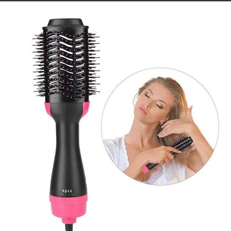 

1000W Hair Dryer Hot Air Brush Styler and Volumizer Hair Straightener Curler Comb Roller Electric Ion Blow Dryer Brush
