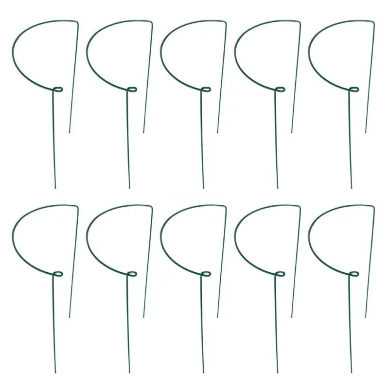 

10pcs Wrought Iron Plant Trellis Small Plant Trellis Outdoor Garden Flowers Dropship