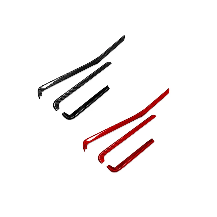 

RRX Carbon Fiber For Corvette C8 Z51 Stingray Coupe 2020-2022 Central Console Dashboard Strip Trim Interior Car Accessories