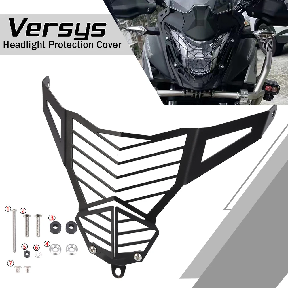 

For Honda CRF300L CRF 300 L CRF300 L CRF250L 250L 2021-2023 Motorcycle Accessories Headlight Grille Guard Headlamp Grill Cover