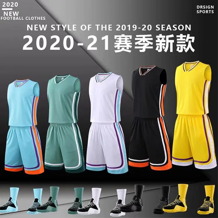 

New basketball uniform suit for college students' league adult game men tracksuit men clothes for men