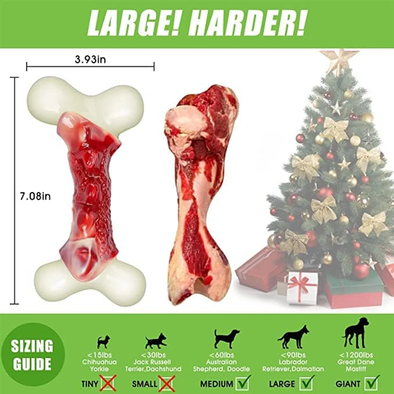 Suitable For Large Dogs, Truly Flavored With Bacon, Chewy Toy For Dogs, Suitable For Medium/Large Dogs, The Best Domineering