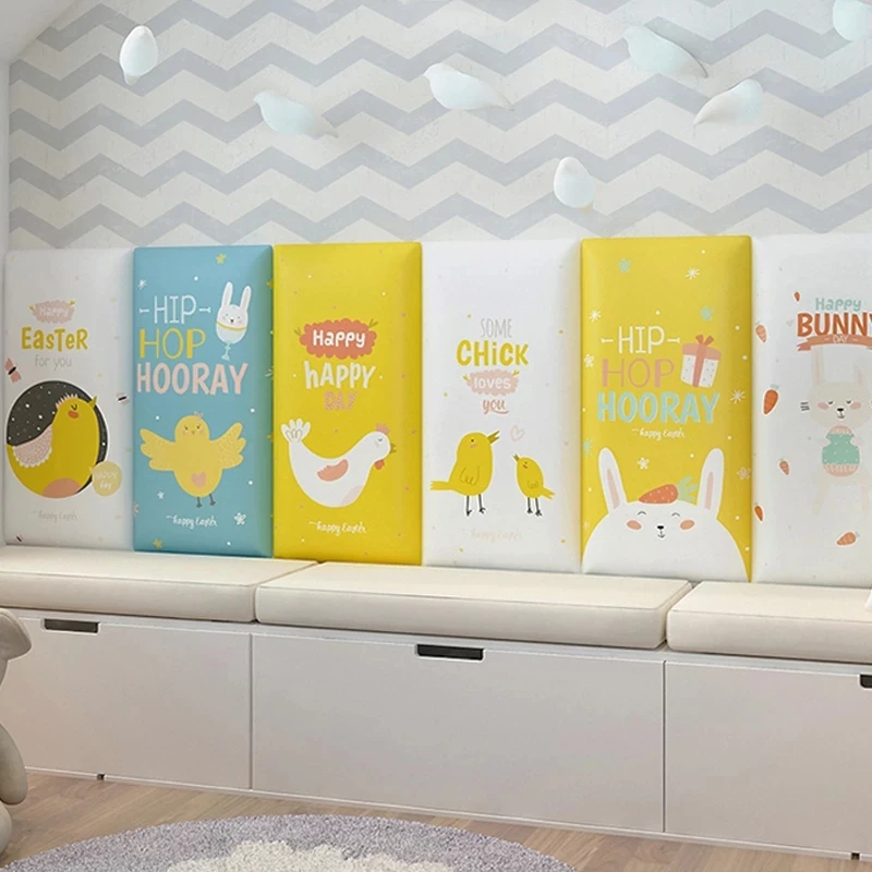 Настенная Наклейка 3D с изголовьем кровати татами против столкновений