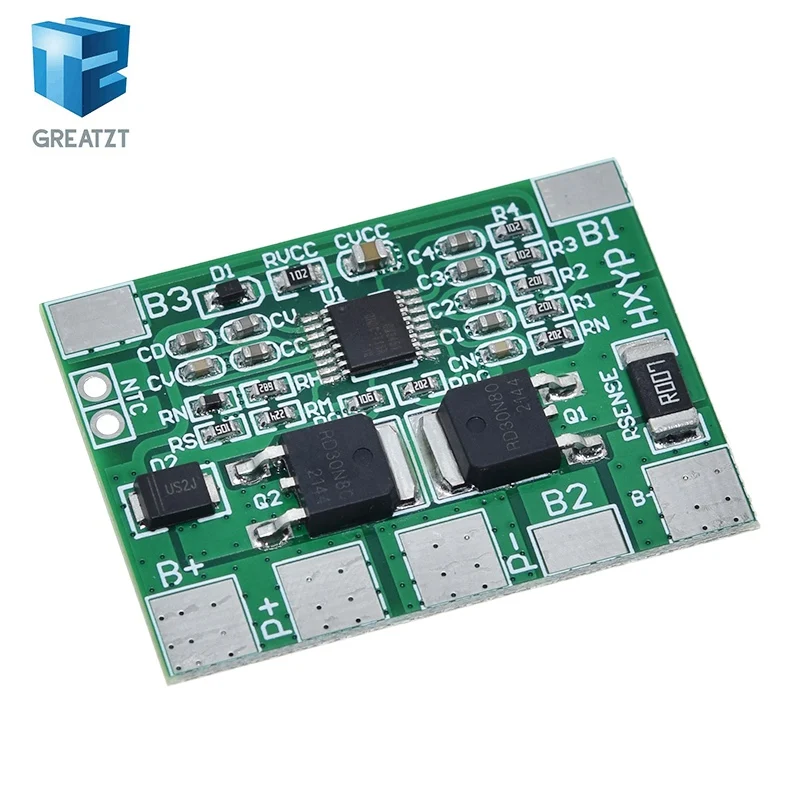 Плата защиты аккумуляторов GREATZT BMS 4S 3.2V 3.7V 8A LiFePO4  литиевых батарей 12.8V 14.4V для аккумуляторных блоков 18650 32650 (art.: 3920da8aad700) - 3920da8aad700