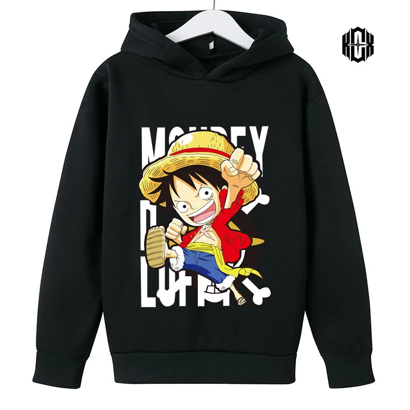 

One Of The Latest Japanese Cartoons One Piece Luffy Hoodie Boys Girls Anime Hoodie Pullover Street Sweatshirts