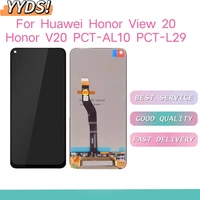 6 4 original lcd for huawei honor v20 lcd display touch screen digitizer pct l29 for honor view 20 lcd replacement with frame