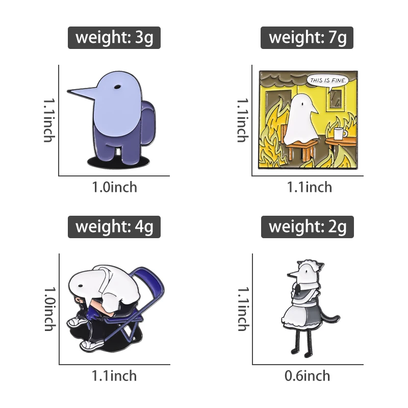 Мультяшные милые эмалевые булавки Oyasumi punwerin забавные металлические броши в стиле