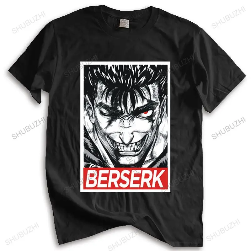 

Mens summer cotton tshirt loose tops Men's Berserk Manga Guts T Shirt Featured Man Animation Logo Fans Merchandise