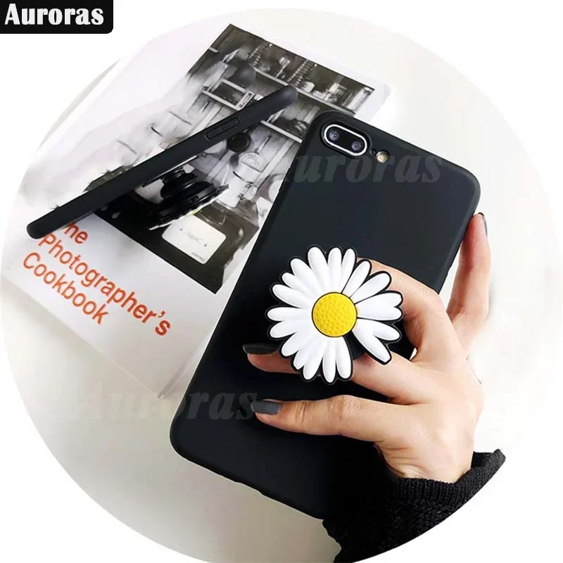 Силиконовый Мягкий противоударный чехол для Nubia Z60S Z50S pro с держателем хризантемы