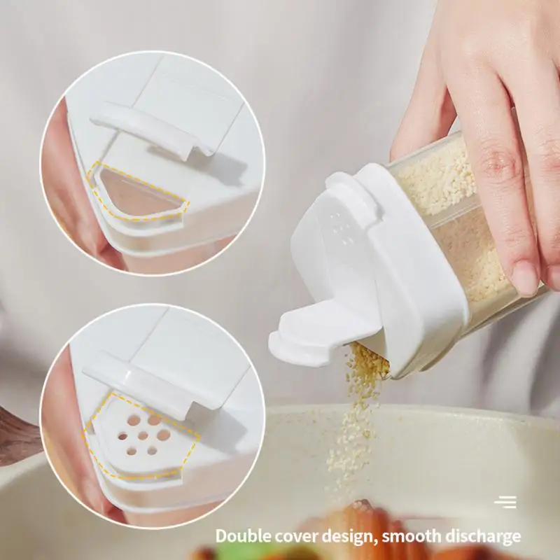 

Food Grade Seasoning Can Kitchen Controllable Adjustment Quantitative Seasoning Tank Sealed Moisture-proof Seasoning Bottle