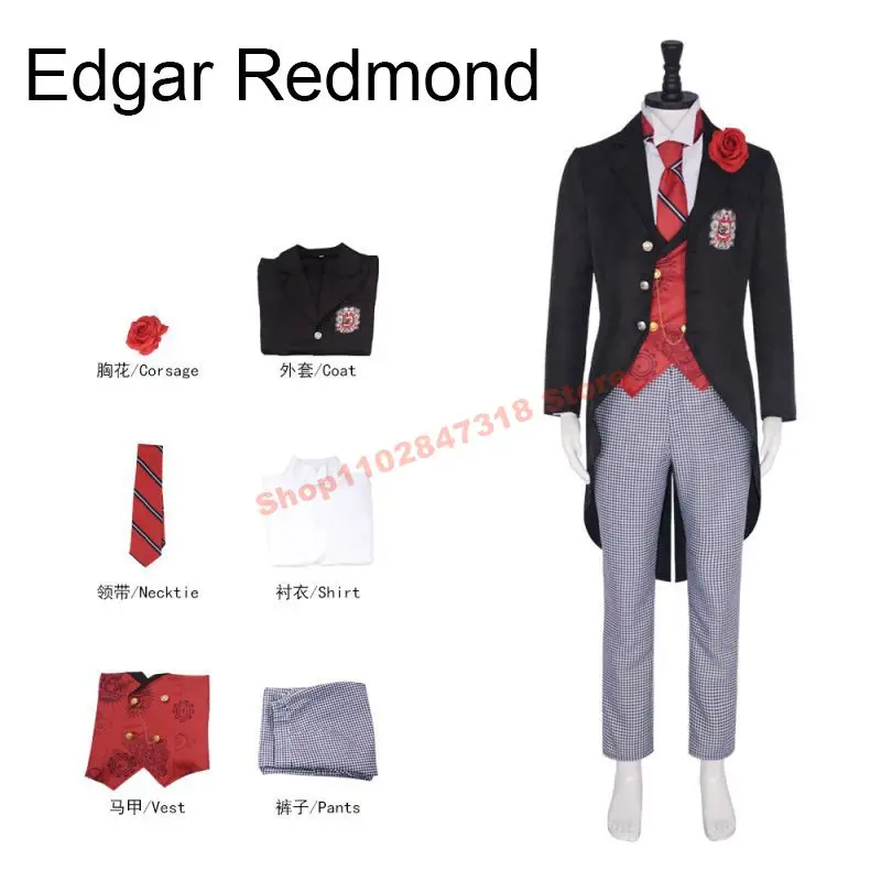 Костюм для косплея Эдгара Редмонда из аниме Черный Батлер школьная форма