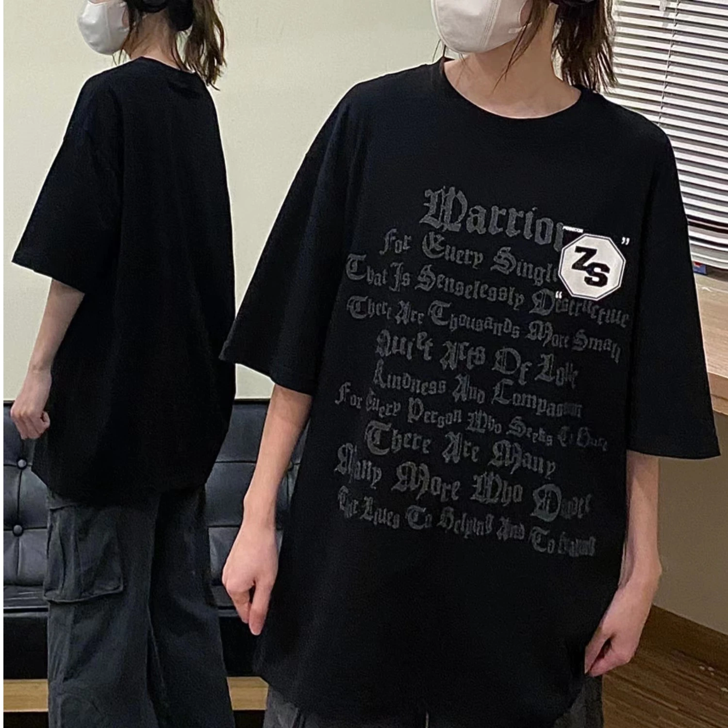 

Vintage Letter Gothic Tshirt Women's Summer Dark Style Simple Shirt Tops Loose Cotton Female Tee Streetwear Y2K Clothes Tops