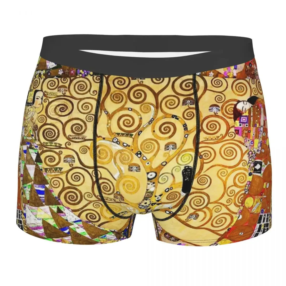 Мужское нижнее белье Древо жизни трусы-боксеры с юмором Густава Климта дышащие