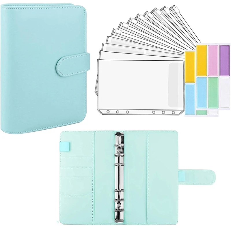 

A6 Binder And 12 Transparent Envelopes System Budget Planning Notepad Binder Budget Money Envelope Cash Envelope