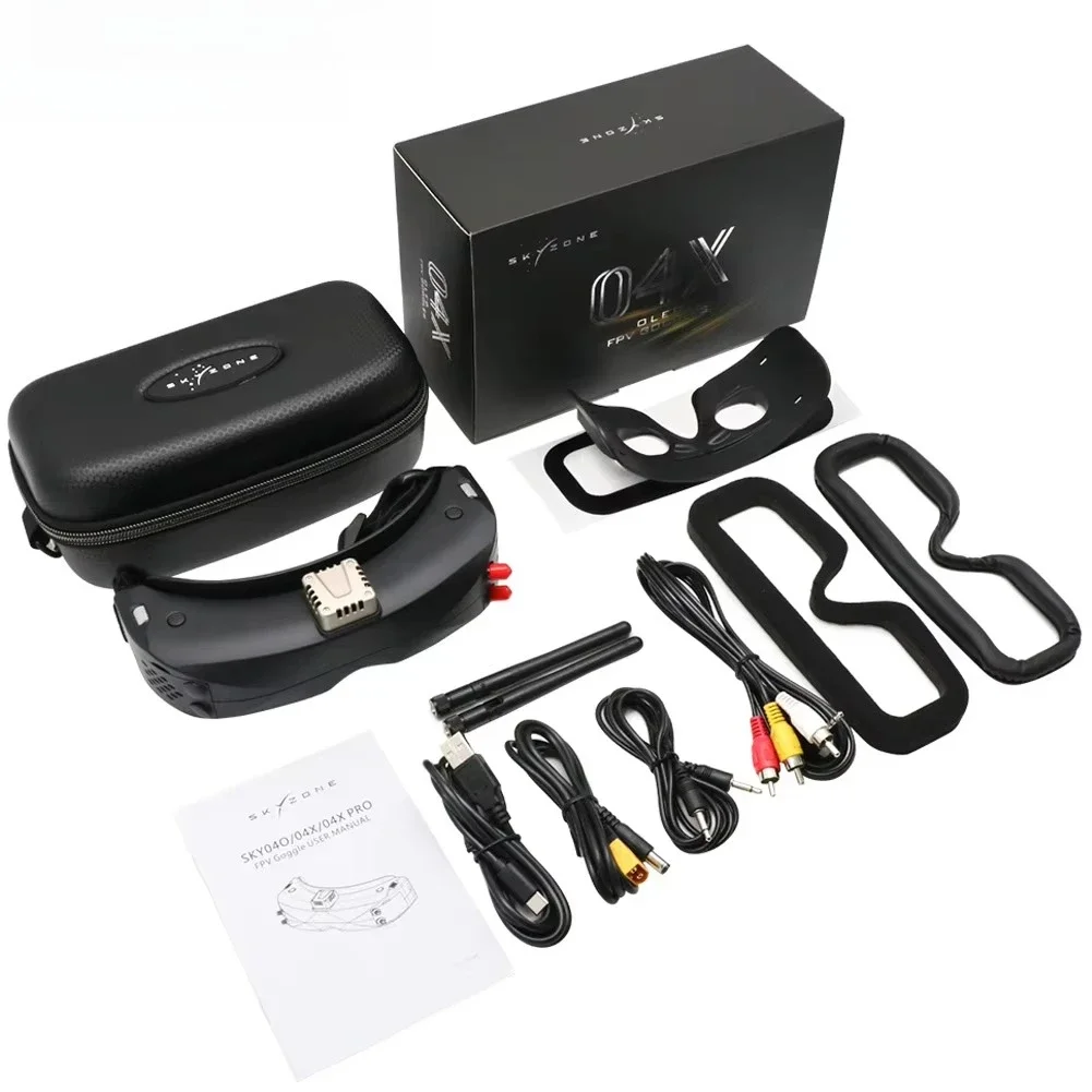 Фото Очки FPV SKYZONE SKY04X PRO OLED 48CH 5.8G со Steadyview-приемником, DVR 1920X1080, отслеживанием головы и вентилятором для радиоуправляемых самолетов и гоночных дронов №3