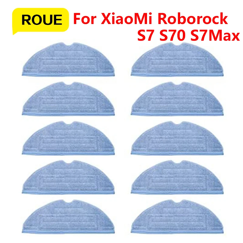 

ROUE Mop Cloths Accessories For XiaoMi Roborock Vacuum Cleaner Robot S7 / S70 / S75 / S7 Max / S7 MaxV / T7s Plus Mop Rag Parts