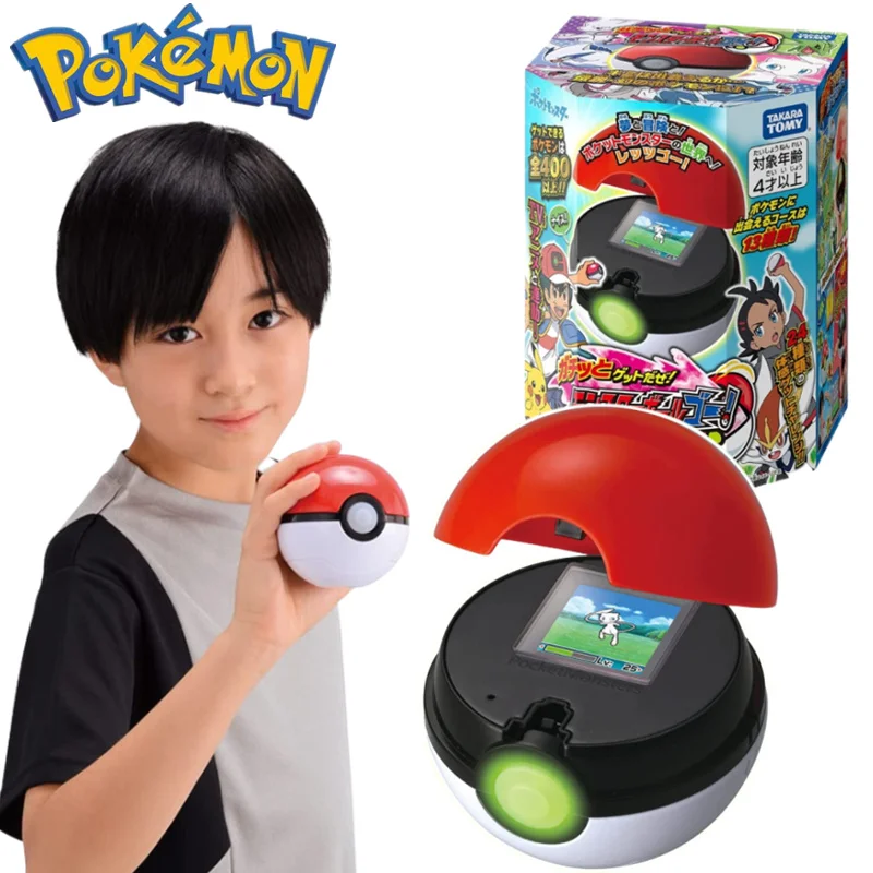 Original Pokémon Pocket Monsters Pikachu 2 Pokéball Tamagotchi Mini Electronic Sound Light Pet Game Machine Console Toy For Gift